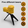 Durable 4 in Laser Level Meter with Rotate Tripod LED Indicator Measuring Laser Ruler Multifunction Vertical Horizontal Laser Level Measuring Tool Wall Level Tool. 