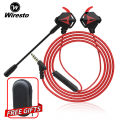 Wiresto Wired Gaming Earphones In Ear Headphones Earbuds Headset Noise Cancelling Stereo for Mobile Phone PS4 New Xbox One Free Case. 