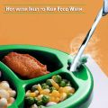 Food Warming Plate For Baby Or Kids, Eat Training Suction Cup Dividing Plate Dish Plate For Kids. 
