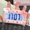 New Sanrio Hello Kitty Alarm LED Digital Clock Mini with Night Light Cartoon Alarms Clocks Multi-function Cute Desktop Clock Desktop Ornament Gifts. 