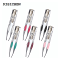 DISICHEN New 1PC LED Eyebrow Tweezer Oblique Tip Stainless Steel Eyebrow Trimming Clip Eye Hair Removal Prune False Eyelash Clamp Makeup Tool. 