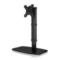 Height-Adjustable Free Standing Single Monitor Desk Mount for 13" to 27" Monitors. 