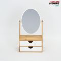 Falcon Mirror With 2 Tier Storage Drawers 17.5 X 10.4 X 9.4~29 CM. 