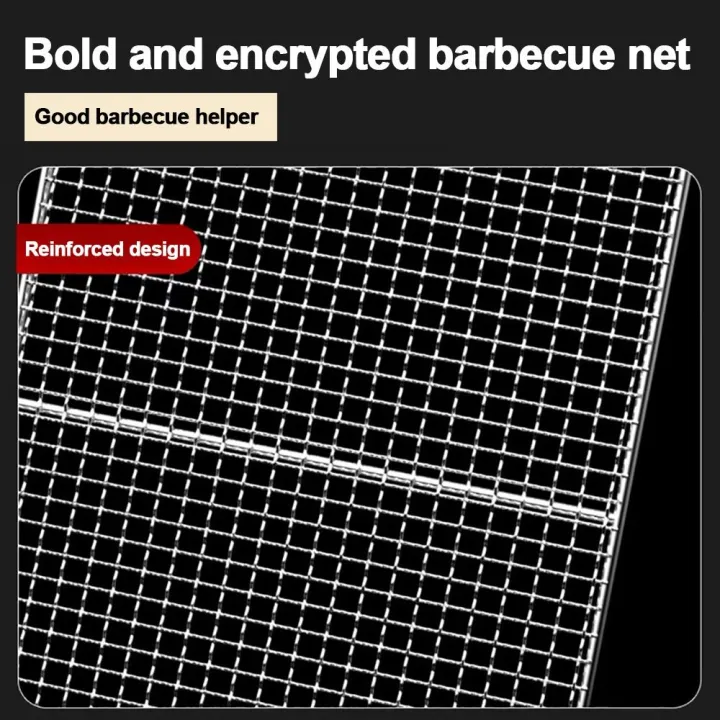 Wire Grill Rack New Iron Wire Grill Racks Square Reusable Grill Net Nonstick BBQ ...