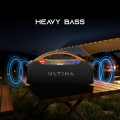 (New Launch) Ultima Boombox 130 Karaoke Speaker With UHF Microphone | 120W Output With 3 Equalizer Modes | Ultima Supreme Sound |Dazzling RGB LED Light | Up to 10 Hrs Playtime | Volume Slider | USB/AUX/Bluetooth/ TF Card/ Super Fast Charging. 