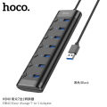 Hoco HB40 USB 3.0 HUB 7 Port USB Switch High Speed ON / OFF USB Data Reader. 