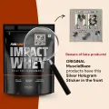 MuscleBlaze Fuel One Impact Whey Protein Powder 1kg / 2.2lbs Chocolate Flavor with 23g Protein per Scoop. 