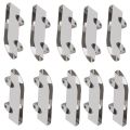 10Pcs Cabinet 5mm Sliding Roller Pulley Silver Stainless Steel Glass Wheel Pulley Clamp Door Sliding Wheel Display. 