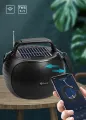 Kisonli SC-22 Portable 10W Solar Power Stereo Speaker | 5 Hours of Playtime | USB/TF/FM Support. 