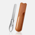 Double Sided Nail File with Case, Professional Stainless Steel Manicure Filer Fingernail File for Men and Woman Great for Home Salon or Travel Use. 