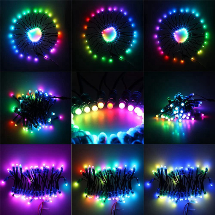 150Pcs%204M/6.5Meter%20DC5V%20WS2811%20Full%20Color%20LED%20Pixel%20Light%20Module%2012mm%2015cm%20Wires%20IP68%20RGB%20Digital%20LED%20Strings%20-%20Image%205