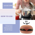 Reminder Alarm Clock Cartoon Cute Burger Shape Digital Kitchen Cooking Countdown Multifunctional,B. 