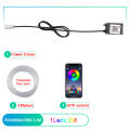 NEW 【Innovative design】Led Car Interior Ambient Strip Lights Rgb Fiber Optic Atmosphere Neon Lighting Kit W/ App Remote Control Auto Decorative Lamps. 