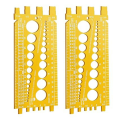 Practical Plastic Nut and Bolt Thread Checker with Inch and Centimeter Ruler Durable Bolt and Nut Identifier Gauge Nut Bolt Size and Thread Identifier Toolbox. 