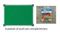 Notice Board 4*3 Size Premium quality/ Bulletin Board /Pin Board  with One Box Push pins  complementary By Mitrata. 