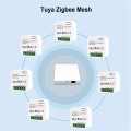 2X Tuya Smart Life ZigBee Switch Electricity Energy Monitor KWh Din Rail 16A Socket Mini Module. 