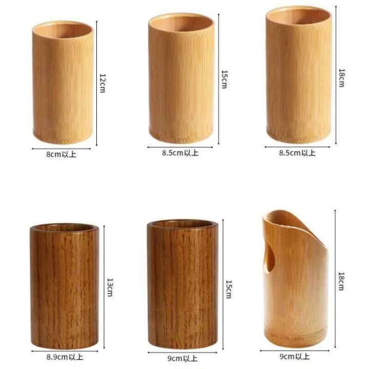 Wooden%20Cylinder%20Tableware%20Drainage%20Chopstick%20Rack%20Kitchen%20Storage%20Container%20Bamboo%20Restaurant%20Supplies%20-%20Image%206