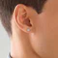 Earring For Men. Trendy Earring. Diamond Cut. 