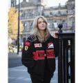 Summer New  Ferrari Vintage Racing Jacket  Embroidered Cotton Padded Rider Jackets | Printed | Trend Biker Outwear. 