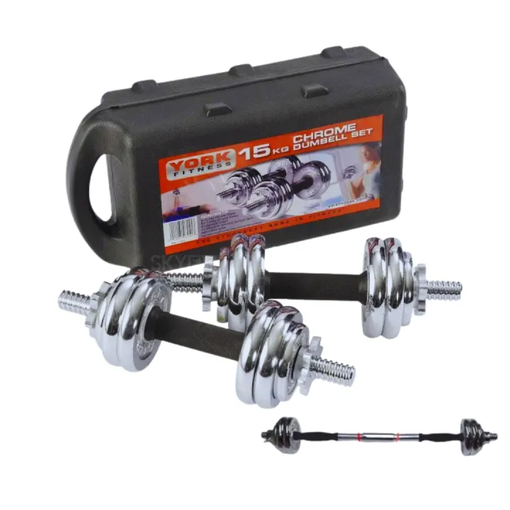 York%2015Kg%20Adjustable%20Dumbbell%20and%20Barbell%20Set%20with%20Connector%20%E2%80%93%20Versatile%20and%20Durable%20Weightlifting%20Equipment%20for%20Full-Body%20Strength%20Training%20-%20Image%202