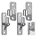 Stainless Steel Gate Hinges, 2set Wall Mount Gate Hinges for Farm Gates, with Non-Welding Chain Link Fence Parts 5/8Inch. 