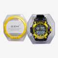 DZH C Sport Digital Watch with Box - Yellow Black. 