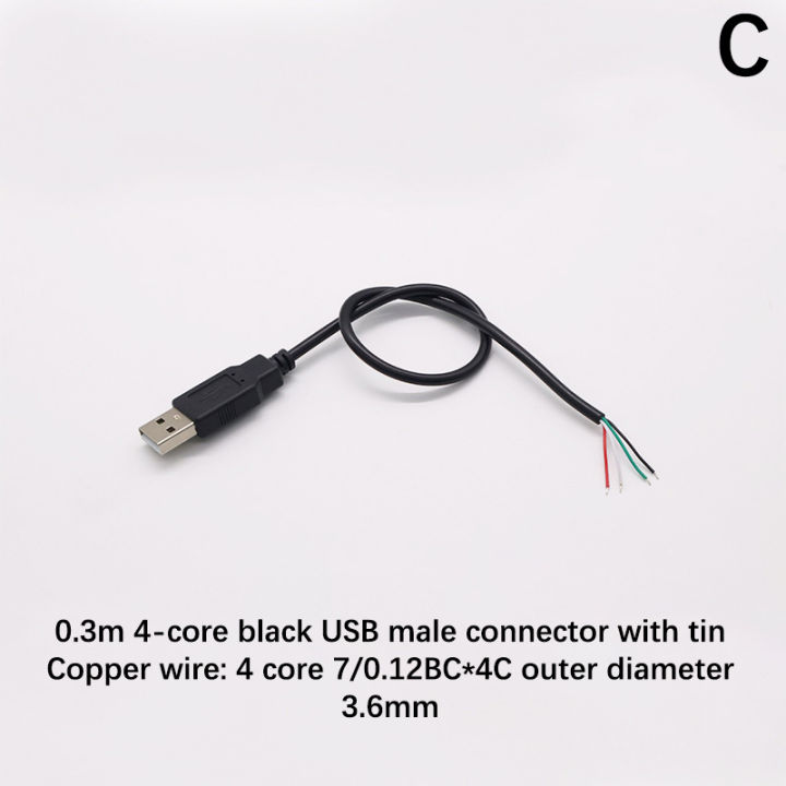 0.3m/1m/2m%20Power%20Supply%20Cable%202%20Pin%20USB%202.0%20A%20Female%20Male%204%20Pin%20Wire%20Jack%20Charging%20Cord%20Extension%20Connector%205V%20Line%20-%20Image%205