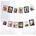 0 Pcs Paper Frame With Clips Diy Kraft Paper Picture Frame Hanging Wall Photo Album 2M Rope Home Decoration Craft. 