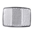 fasdaga 2 Pair Cycle Bicycle Bike Light Reflector Rear Front For Handlebar & Saddle Bar. 