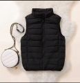 Chic Sleeveless Down Jacket for Women - Casual Zip-Up Winter Coat in Pastel Colors. 