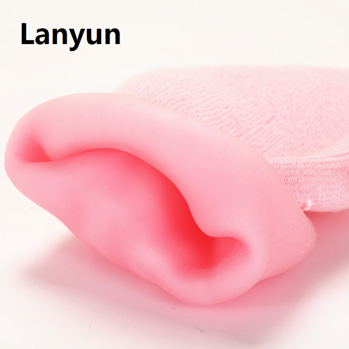 Lanyun%201pair%20Reusable%20Spa%20Gel%20Socks%20Gloves%20Moisturizing%20Whitening%20Exfoliating%20Hot%20Selling%20Socks%20Velvet%20Smooth%20Beauty%20Hand%20Foot%20Care%20Silicone%20Sock%20-%20Image%203