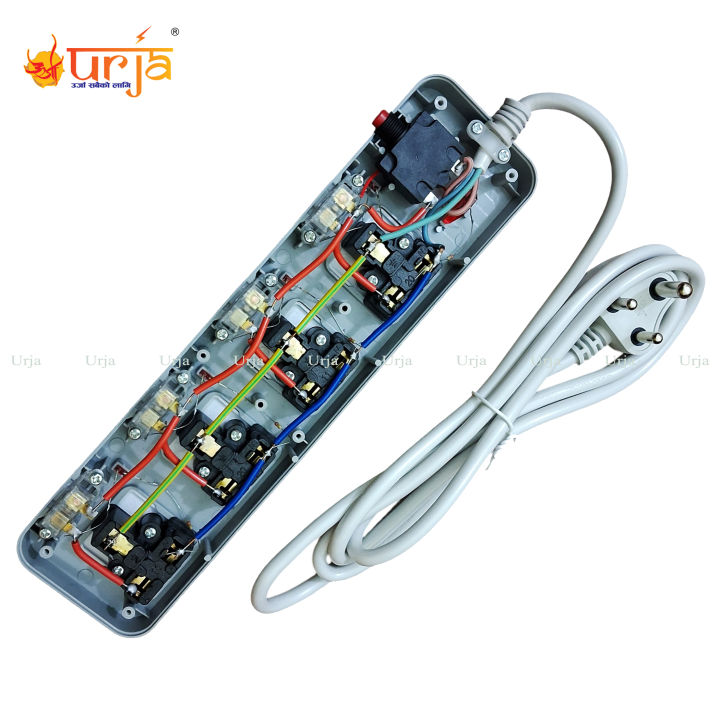 Urja%20(984-2M)%204%20Port%20Surge%20Protector%20%E2%80%93%20100%25%20Copper,%204000W%20(16A)%203%20Pin%20Extension%20Multiplug%20with%20Earthing,%20Individual%20Switches%20&%20LED%20Indicator%20-%20Image%205