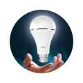 Rechargeable-Emergency-Inverter-LED-Bulb-12W-DC-AC-White-Cool-day-light-B22-Base-Pack-1. 