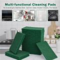 Green Scouring Household Scrub Pads For Dishes  Kitchen Scrubbers & Metal Grills 10 PACKETS. 