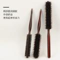 Wenefang Fashion 3Types Anti Static Boar Bristle Hair Brush Wooden Handle Small Round Brush Blow Drying Styling Hair Brush Hair Curly Comb. 