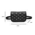 Women Solid Color Soft Pu Leather Waist Bag Casual Ladies Fanny Pack Waist Bag. 
