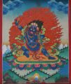 Vajrapani Thangka Painting 15" x 12". 