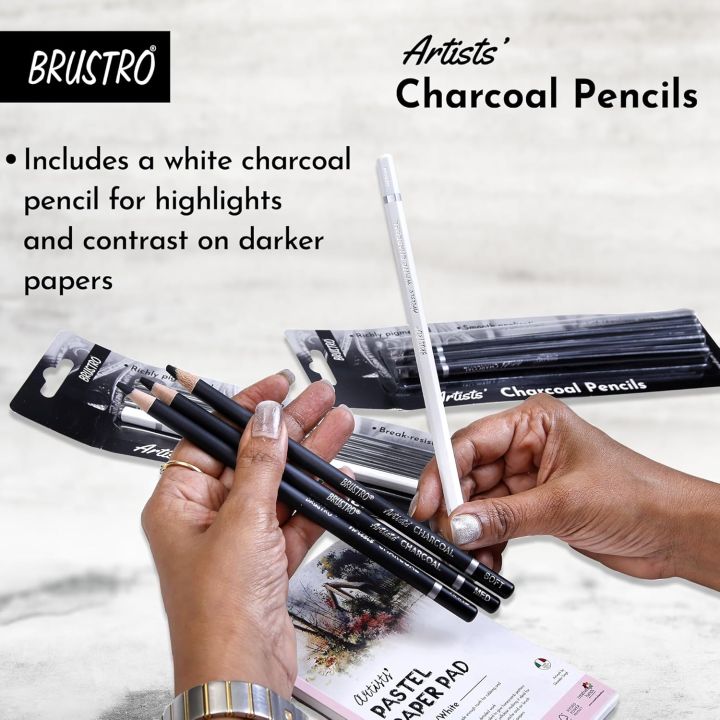 BRUSTRO%20Artists%20Charcoal%20Pencil%20-%20Set%20of%204%20(3%20Black%20Shade%20-%20Soft,%20Medium,%20Hard%20and%201%20White%20-%20Medium)%20-%20Image%206