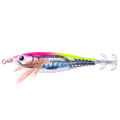 SuperRide Artificial Lure with Squid Jig 6pcs Glow in the Dark Squid Jig Fishing Lure Hooks with Realistic 3d Eyes Outdoor Fishing for Anglers. 