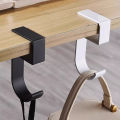 Adjustable Desk Edge Hook Punch-free Table Side Hook Multi-functional Holder Clothing Coat Keys Bathroom Towel Organizer. 