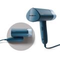 Philips Handheld Garment Steamer STH3000/20 - Compact & Foldable, Convenient Vertical Steaming, 1000 Watt Quick Heat Up, up to 20g/min, Kills 99.9%* Bacteria (Reno Blue), Small. 