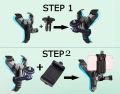 Motovlog Helmet Chin Mount Plus Phone Holder. 