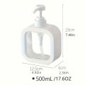 New New Transparent Dispensing Bottle, Bathroom Hand Sanitizer Dispensing Bottle, Plastic Press Bottle, Visual Lotion Dispensing Empty Bottle. 