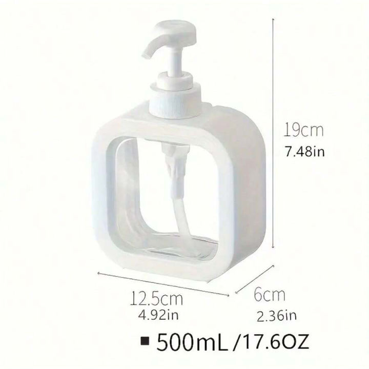 New New Transparent Dispensing Bottle, Bathroom Hand Sanitizer Dispensing Bottle, Plastic Press Bottle, Visual Lotion Dispensing Empty Bottle