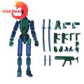 Small Flexible Movable Model Dolls Kids Joint DIY Puppet Action DIY Kit Color 3D Printed Multi Robot Toy Creative Action Articulating Favorite Pose Statue. 