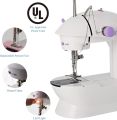 Portable Sewing Machine Mini Adjustable Electric 2-Speed Double Thread Handheld Sewing Embroidery Machine. 