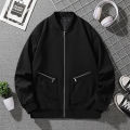 Summer Stretchable Windproof Wrinkle Fabric Bomber Jacket With Front Zip Design For Men | Fashion Windproof Bomber Jacket For Men. 