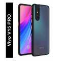 Vivo V15 Pro Bqck Cover With Camera Protection Smoke Transparent Shock Proof Phone Back Cover Case. 