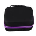 Nail polish holder carrying box essential oil perfume 10 bottles 6 colors essential oil box 30ml travel carrying pouch purple. 