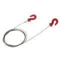 1/10 RC car Crawler Steel Tow Rope with Hooks for SCX10 Wraith Axial D90 Toy parts. 